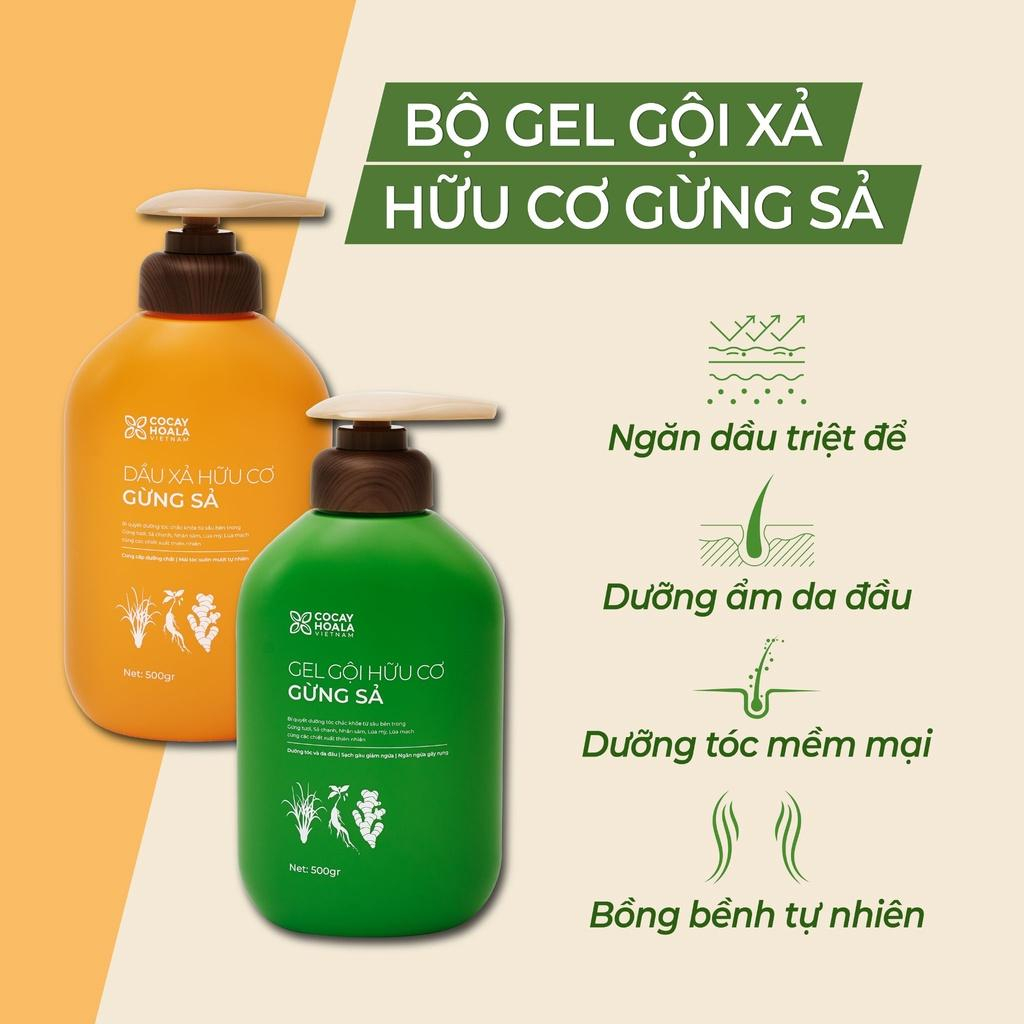 Ảnh Dầu Gội Xả Thảo Dược Gừng Sả 30g Ngăn Tóc Bết Dầu Cỏ Cây Hoa Lá 2