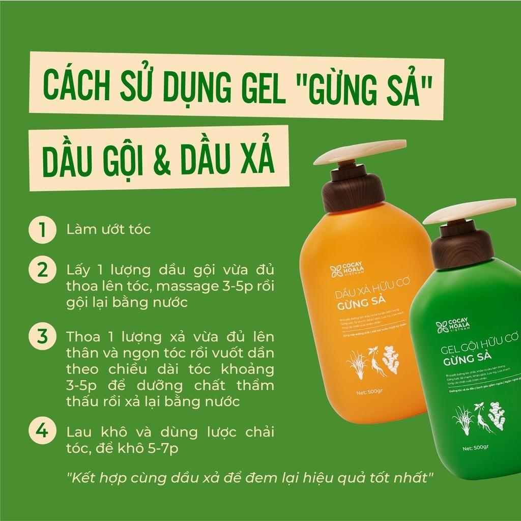 Ảnh Dầu Gội Xả Thảo Dược Gừng Sả 30g Ngăn Tóc Bết Dầu Cỏ Cây Hoa Lá 3