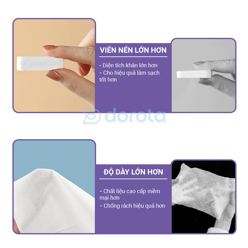 Ảnh Khăn mặt dùng 1 lần dạng viên nén gói 20 viên dùng hàng ngày du lịch nhỏ gọn cất vali túi sách KMN1 2