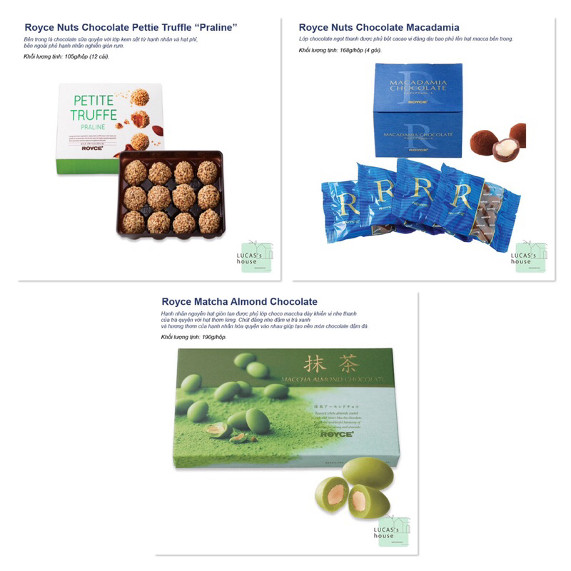SHIP HCM Royce Nuts Chocolate (Nhật Bản) Shopee Việt Nam