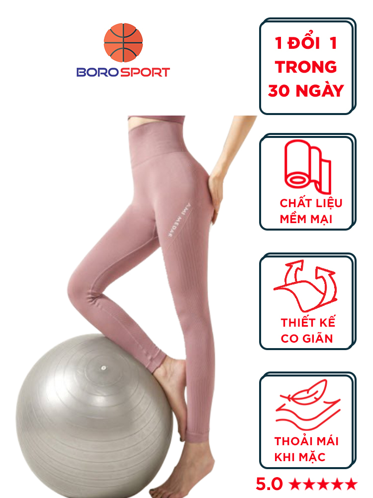 Ảnh Quần Legging Nữ Bảo Hành 12 Tháng Quần Tập Gym Tập Yoga Chất Vải Dệt Thoáng Mát Co Giãn 4 Chiều Cleacco QLN Boro Sport 1