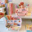 Khay đựng sách tài liệu cute 8 ngăn trái tim xinh xắn