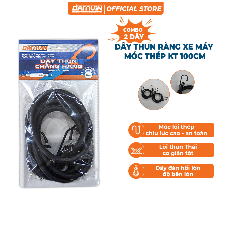 Combo Dây Thun Ràng Xe Máy Móc Thép KT 100Cm - Hàng Việt Nam Xuất Khẩu ...