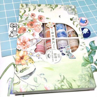 Sticker Phong Cảnh Trang Trí Toploader Vintage Cute Washi Tape Caro Timo WS11