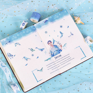 Sticker Phong Cảnh Trang Trí Toploader Vintage Cute Washi Tape Caro Timo WS11