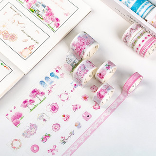 Sticker Phong Cảnh Trang Trí Toploader Vintage Cute Washi Tape Caro Timo WS11