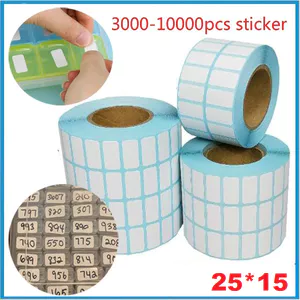 Giấy ghi chú giấy in nhiệt DÍNH ĐƯỢC có thể in được có thể ghi bằng bút bi bút lông bóc dán tiện lợi [120 Tem Rời 25x15]