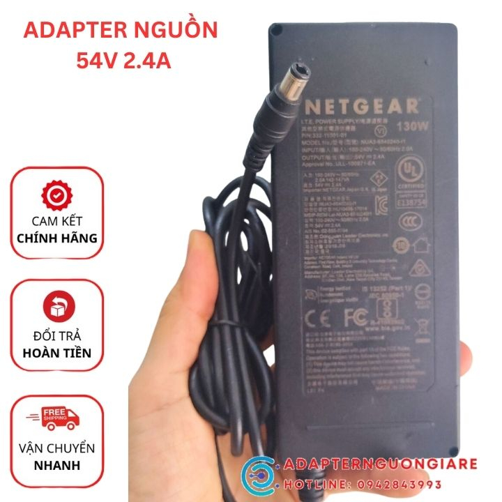 Adapter nguồn Netgear 54v 2.4a cho Switch POE | Shopee Việt Nam