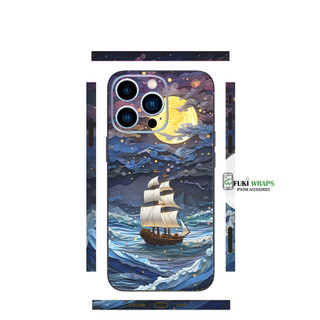 Tấm dán Skin mặt sau / Ốp lưng Thuyền Buồm MS02 FULL VIỀN 15 pro max , 14 pro max , 13 pro max , 12 pro max - FukiShop