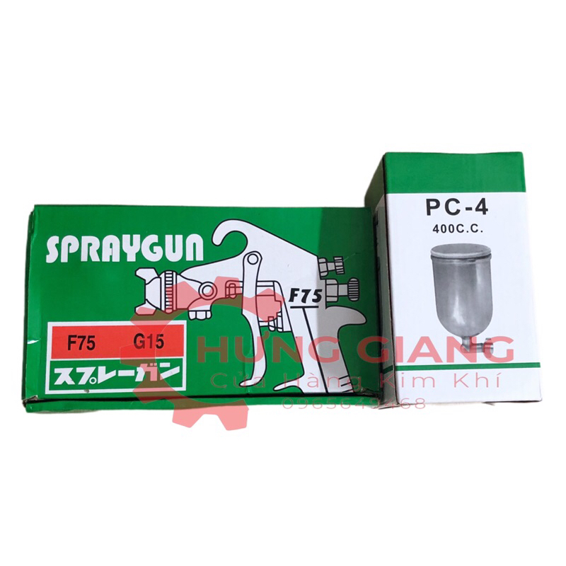 Súng Phun Sơn F75 WUFA CHÍNH HÃNG bình 400cc