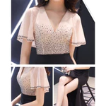 Đầm Dạ Hội Bigsize Đính Đá Cao Cấp - Váy Đầm Dáng Dài Thun Phối Voan Quảng Châu Cao Cấp Sang Trọng Kiêu Sa — ảnh 8