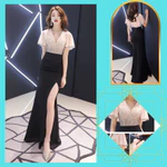 Đầm Dạ Hội Bigsize Đính Đá Cao Cấp - Váy Đầm Dáng Dài Thun Phối Voan Quảng Châu Cao Cấp Sang Trọng Kiêu Sa — ảnh 2