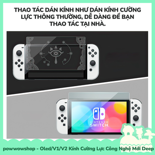 [Sẵn VN - Hỏa Tốc] Oled/V1/V2 Kính Cường Lực Sleep Display Dành Cho Nintendo Switch Zelda Tears of the Kingdom