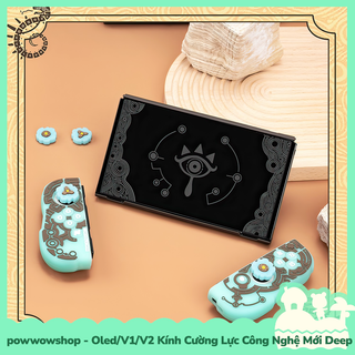 [Sẵn VN - Hỏa Tốc] Oled/V1/V2 Kính Cường Lực Sleep Display Dành Cho Nintendo Switch Zelda Tears of the Kingdom