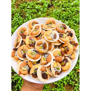 [HỘP 300G]Bánh đồng tiền mix hạt Granola VIP , Ngũ cốc hạt Granola giảm cân ăn kiêng ngon giòn thơm-BDT