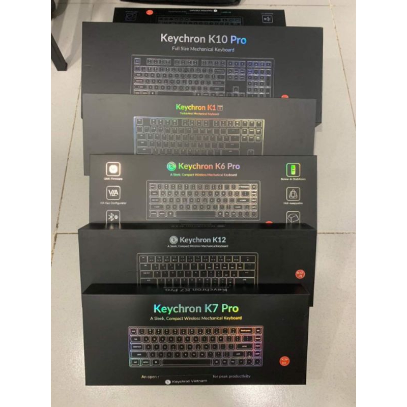 Bàn phím cơ Keychron k10 pro , k3 pro , k2 pro , k6 pro , k7 pro , k1