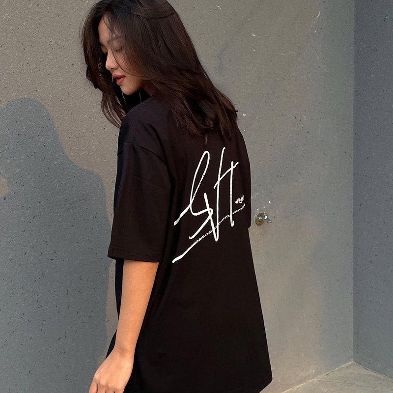 Ảnh Áo thun NELLY Cotton 260gsm Premium - SVT Tay Lỡ Form Rộng Nam Nữ 3
