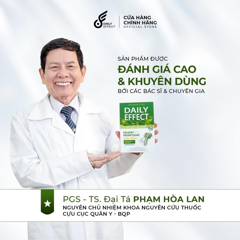 Nước uống ngừa mụn Detox Daily effect cần tây, diếp cá, mật ong giảm cân thanh lọc cơ thể hộp14 gói