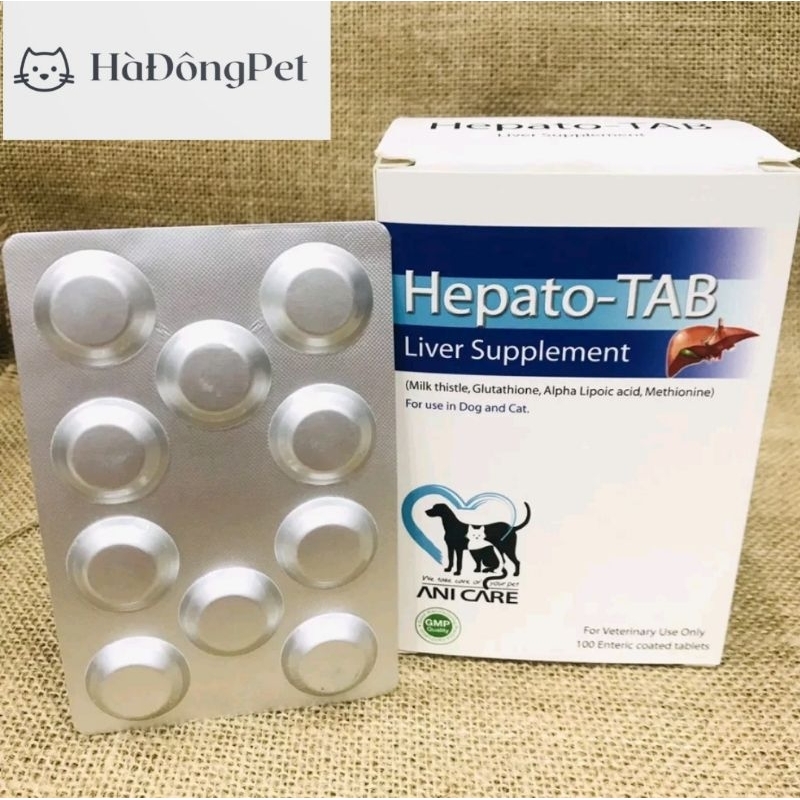 Hepato Tab(1 vỉ) - Giải pháp hỗ trợ chức năng gan cho Chó Mèo | Shopee ...