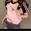 ÁO THUN BABY TEE RAGLAN ÁO HỒNG PHỐI TAY ĐEN THỂ THAO DỄ PHỐI ĐỒ