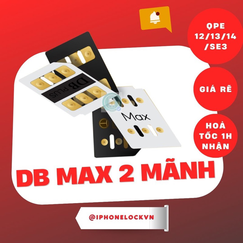 Siêu sim ghép mới nhất | DB-MAX | QPE + IPCC + Mode 4G tương thích mọi ...