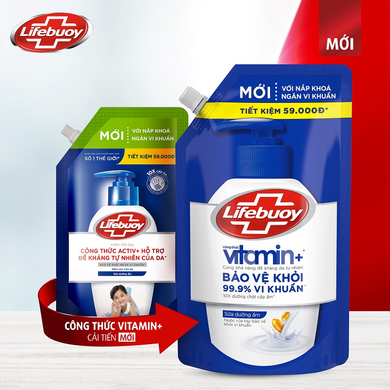 Ảnh Nước rửa tay sạch khuẩn Lifebuoy Dạng Túi 1KG 3