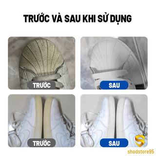Chai tẩy ố đế giày, tẩy ố vàng trên nhựa, cao su