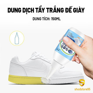 Chai tẩy ố đế giày, tẩy ố vàng trên nhựa, cao su