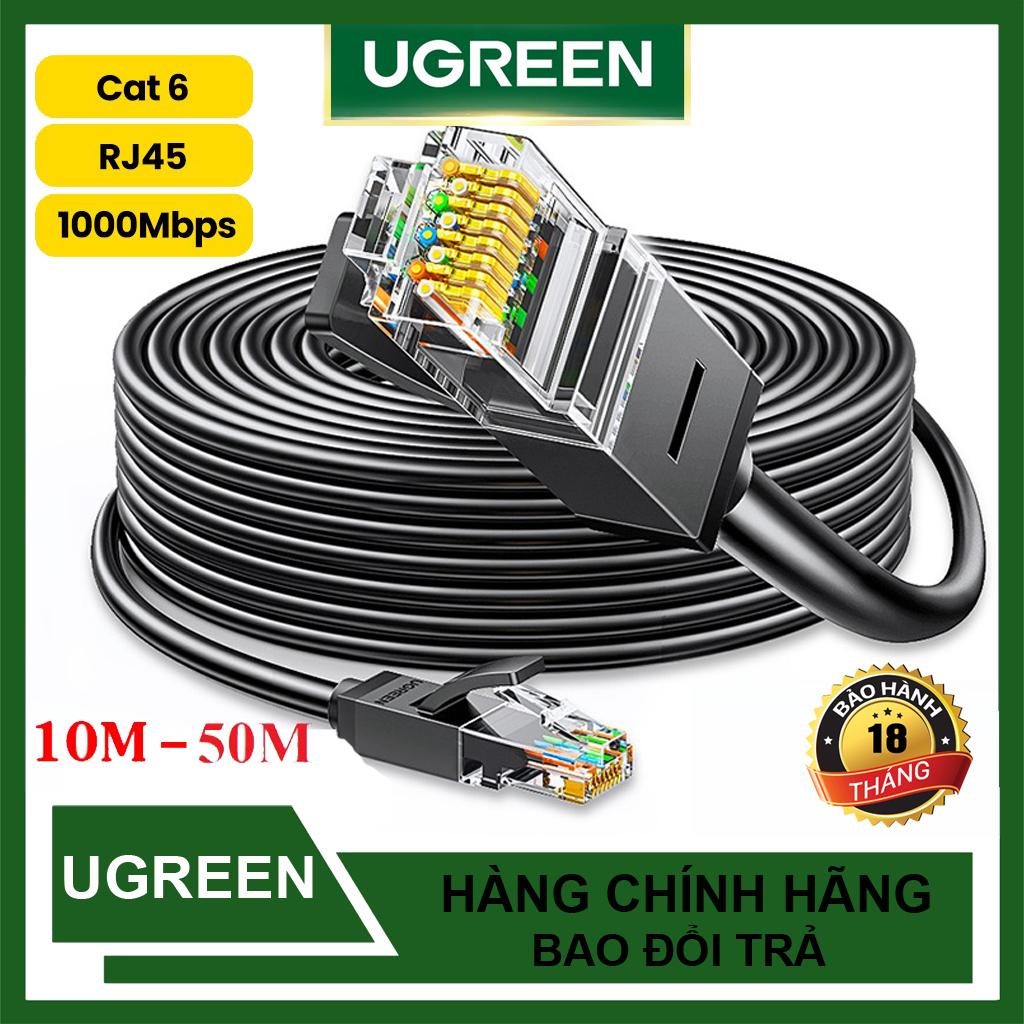 Dây Mạng Lan Cat6 Cat7 Cat8 Ugreen NW102 Dài 1M – 50M – Bộ chia mạng Switch 5 cổng TPLink TL-SG1005D