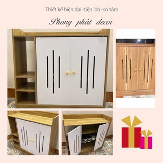 Tủ Giày Gỗ Có Cánh DQ HOME Đa Năng Để Đồ Dùng Cá Nhân Giúp Sắp Xếp Không Gian dễ dàng lắp ráp kích thước 80x80x30
