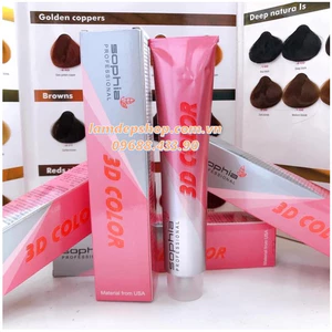 Bộ 5 - 10 Tuýp kem nhuộm tóc 3D - Sophia 3D color - Mã màu vàng /33 (100ml) (Cần mua thêm trợ nhuộm)