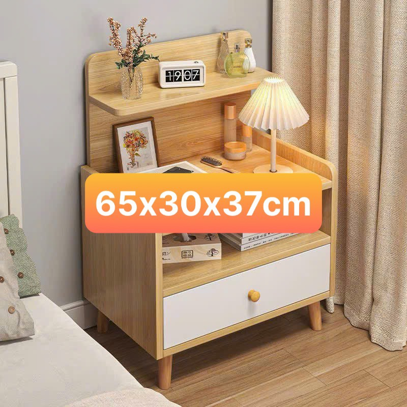[táp đầu giường] Tủ đầu giường gỗ MDF chống thấm chắc chắn 1-2 ngăn