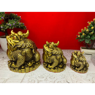 Cóc Thiềm Thừ 1 Sừng Phong Thuỷ  Lộc bằng đồng
