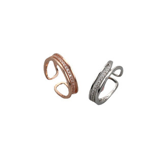 [FreeShip]Nhẫn bạc Ý 925 đính đá Hàn Quốc