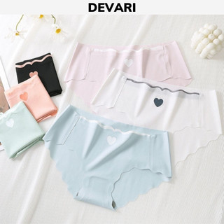 Quần lót nữ không đường may đúc su thun lạnh mềm mịn họa tiết cute dễ thương DEVARI L8520