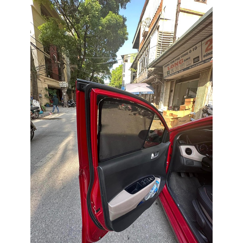 Rèm che nắng ô tô Hyundai Grand i10 2015-2025, che nắng hút nam châm theo xe, bộ 4 cánh. Hatchback , sedan