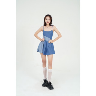 Váy hai dây phối màu - Lithe Dress