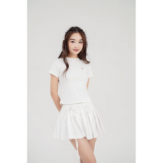 Chân váy Kaki phối ruy băng - Ribbon Skirt