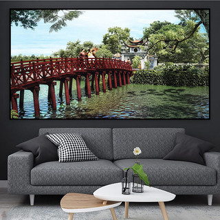 Tranh Treo Tường Cầu Thê Húc - Tranh Laminate Tráng Gương