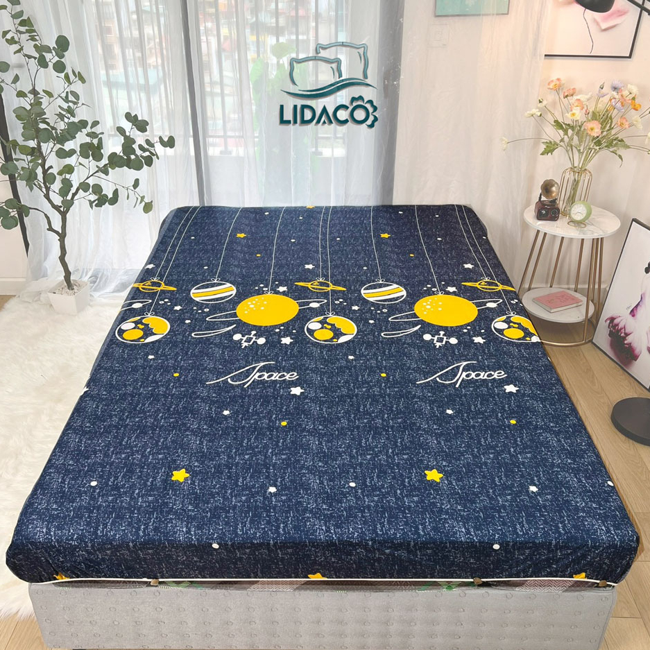 Ảnh Ga chống thấm cotton LIDACO kháng khuẩn nằm trực tiếp cho bé không nóng bí 1