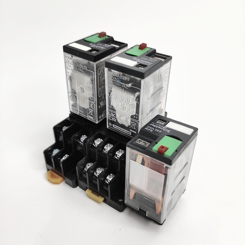 Relay Trung Gian Schneider RXM (Có Test) 8 Chân,14 Chân Tặng Kèm Đế ...