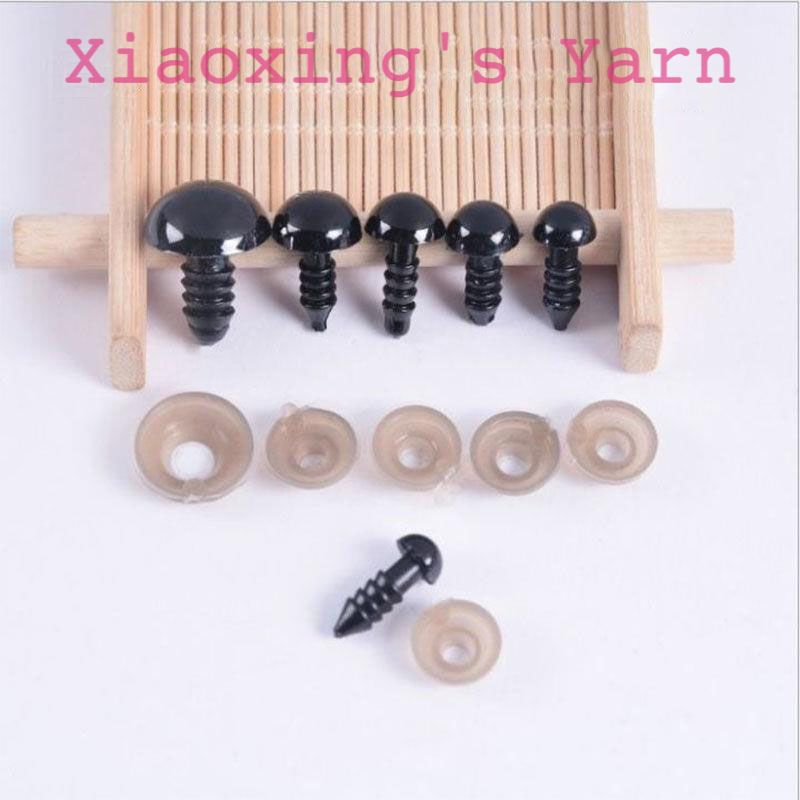 Mắt thú chốt dạng xoắn kèm chốt cài an toàn bằng nhựa cho thú bông, búp ...