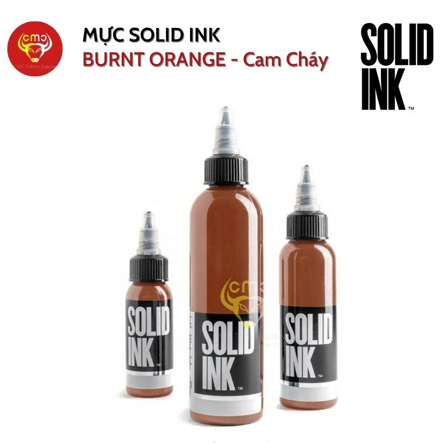 Mực xăm Solid Ink Burnt Orange (Cam cháy) chính hãng CMC Tattoo Supply