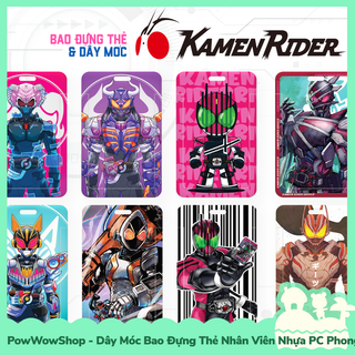 [Sẵn VN - Hỏa Tốc] Dây Đeo Thẻ / Bao Thẻ Nhân Viên Nhựa ABS Phong Cách Anh Hùng Siêu Nhân Dế Kamen Rider