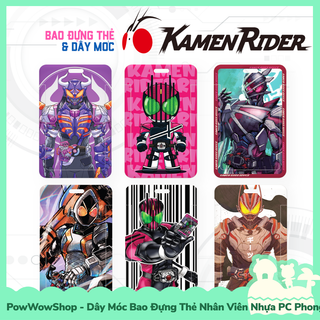 [Sẵn VN - Hỏa Tốc] Dây Đeo Thẻ / Bao Thẻ Nhân Viên Nhựa ABS Phong Cách Anh Hùng Siêu Nhân Dế Kamen Rider