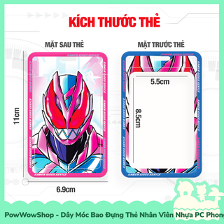 [Sẵn VN - Hỏa Tốc] Dây Đeo Thẻ / Bao Thẻ Nhân Viên Nhựa ABS Phong Cách Anh Hùng Siêu Nhân Dế Kamen Rider