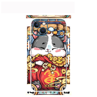 Tấm dán Skin Mặt Sau Mèo Thần Tài MS016 FULL VIỀN 14 pro max , 13 pro max , 12 pro max , 11 pro max , xs max - FukiShop