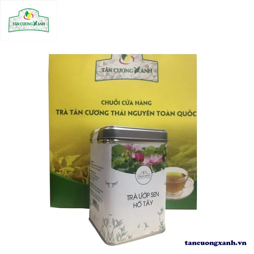 Trà Ướp Sen Tây Hồ TCX01 - 100gram Hộp Thiếc