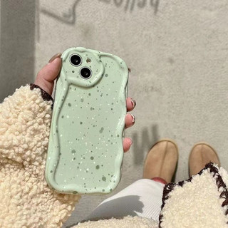 Ốp lưng iphone cạnh sóng nổi Xanh cốm cute 6s/6splus/7/7plus/8/8plus/x/11/12/13/14/15/16/max/promax sk2022