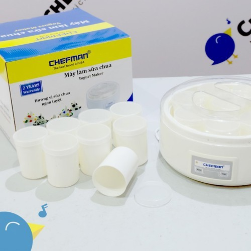 [BINBO] Máy làm sữa chua Chefman 8 cốc thủy tinh CM-302T